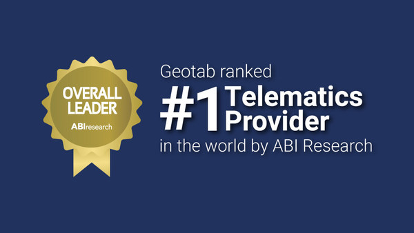 Geotab ranked #1 Telematics Provider